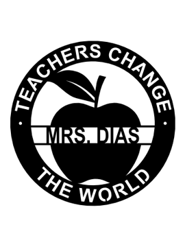 Teachers Change the World-Personalized Sign